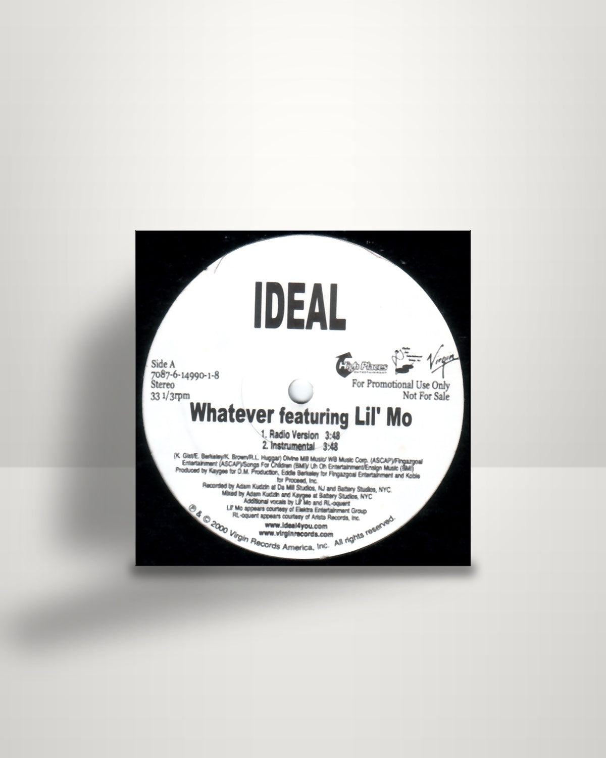 Ideal Featuring Lil' Mo – Whatever - 12" - Virgin US 2000