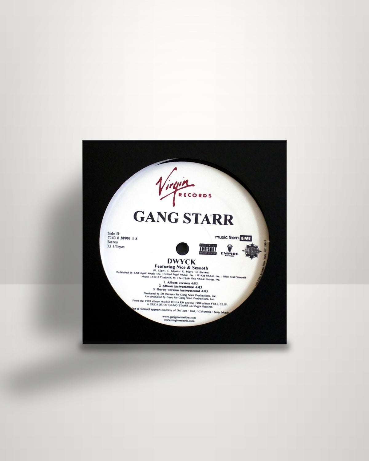 Gang Starr – Take It Personal / DWYCK - 12" - Virgin US 2004