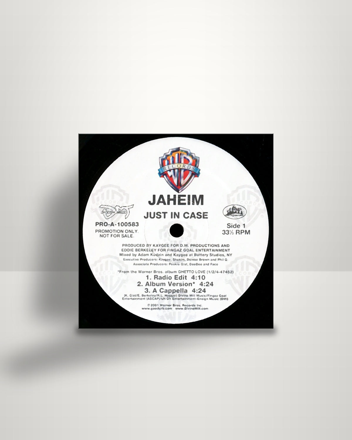 Jaheim – Just In Case - 12" - Warner Bros. Records US 2001