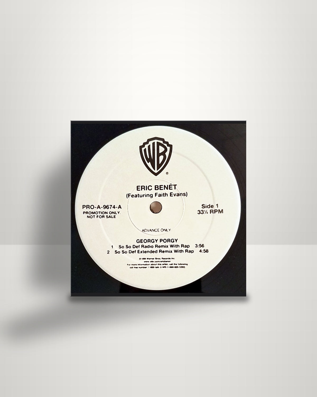 Eric Benét Featuring Faith Evans – Georgy Porgy - 12" - Warner Bros. Records US 1999