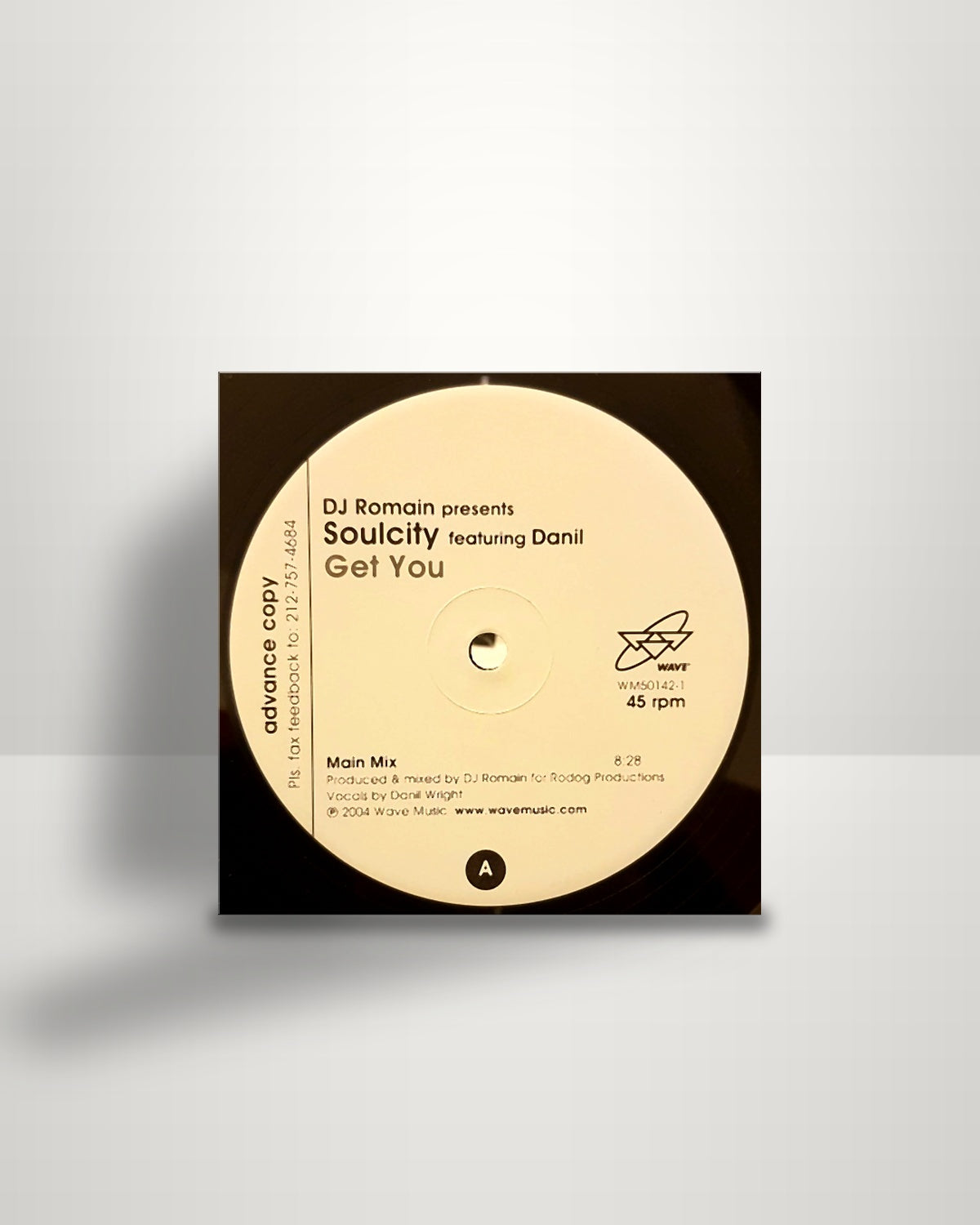 DJ Romain Presents Soul City Featuring Danil Wright – Get You - 12" - Wave Music US 2004