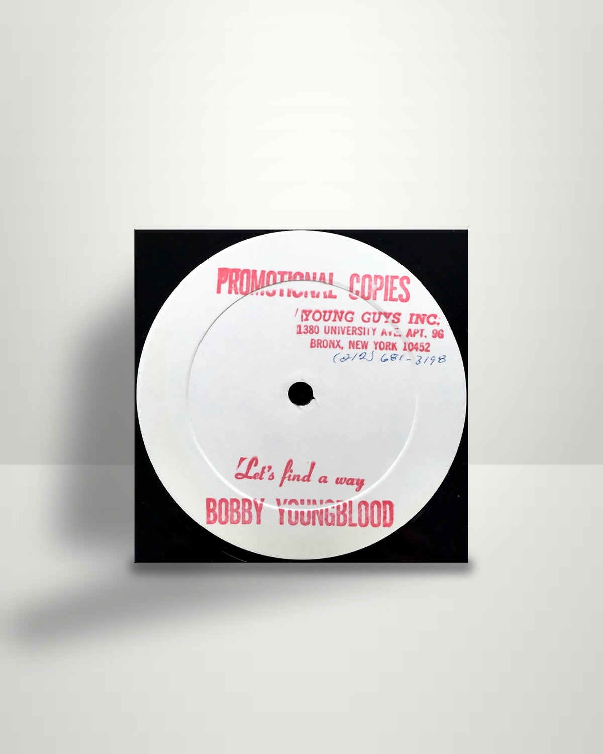 Bobby Youngblood – Let's Find A Way - 12" - Young Guys Records US 1984