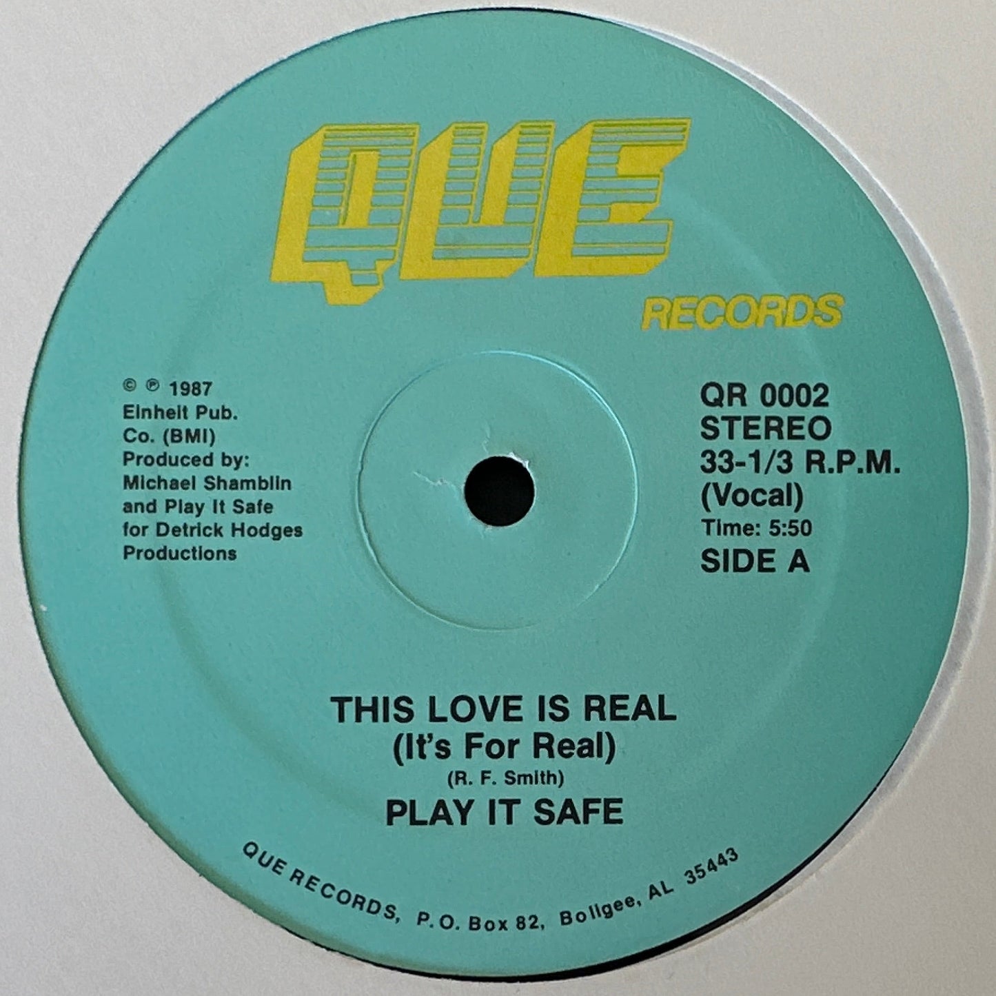 Play It Safe – This Love Is For Real (It's For Real) 12" Modern Soul / Boogie 1987
