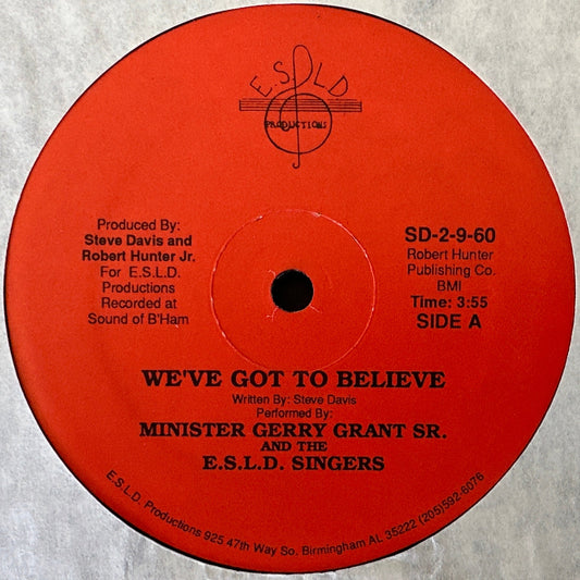 E.S.L.D – We've Got To Believe 12" Gospel Modern Soul 80's