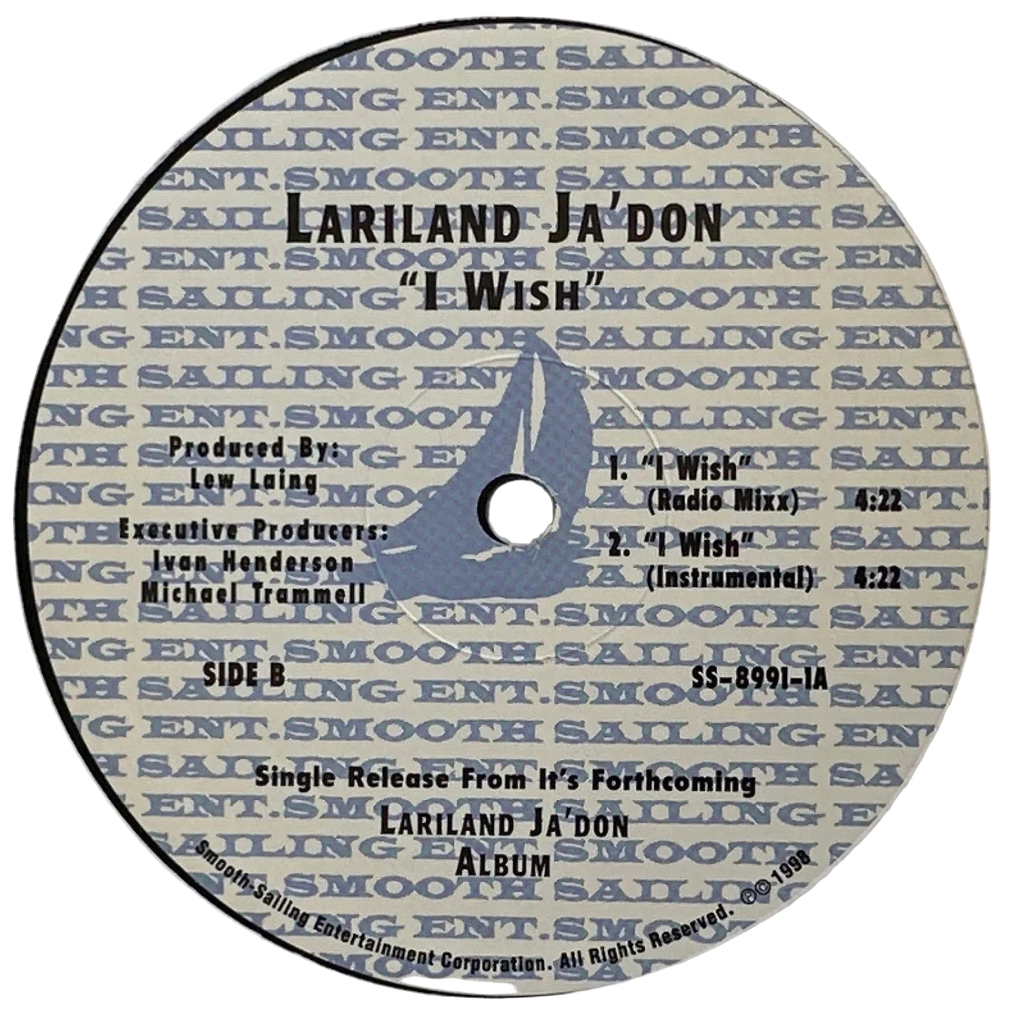 Lariland Ja'don ‎– Brother Sister + I Wish 12" R&B Swing / Modern Soul West Coast