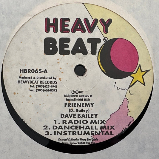 Dave Bailey ‎– Frienemy / World Crisis 12" 1992 Reggae / Modern Soul