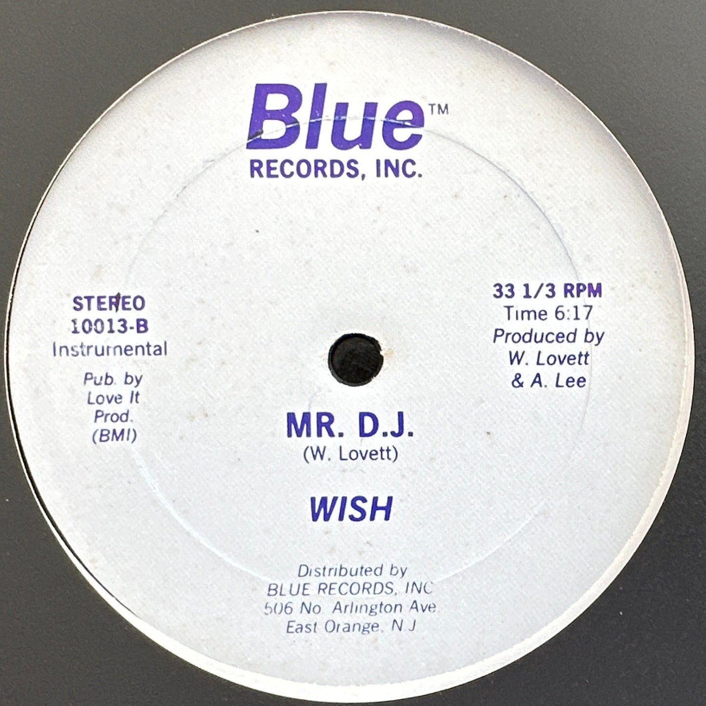 Wish - Mr D.J 12" Jazz Funk / Boogie 1983