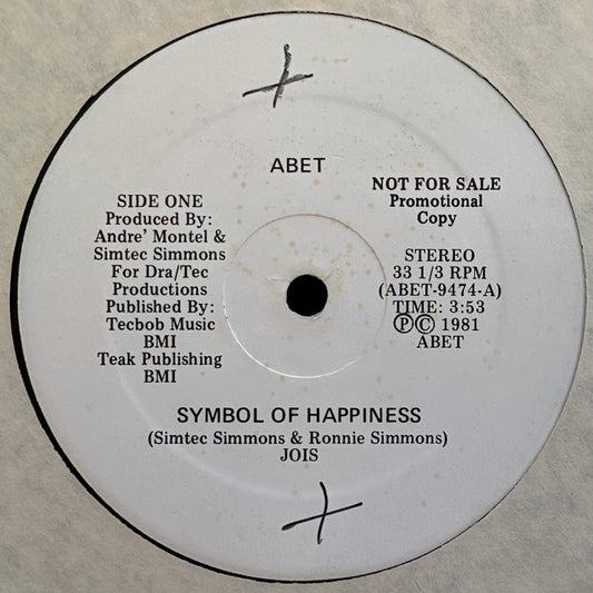 Jois ‎– Symbol Of Happiness 12" Disco / Soul Funk 1981