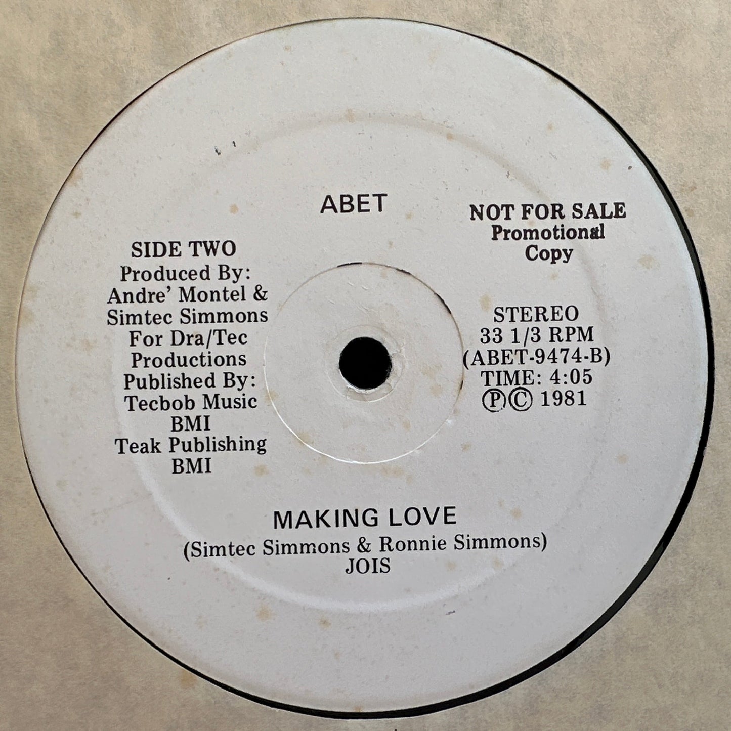Jois ‎– Symbol Of Happiness 12" Disco / Soul Funk 1981