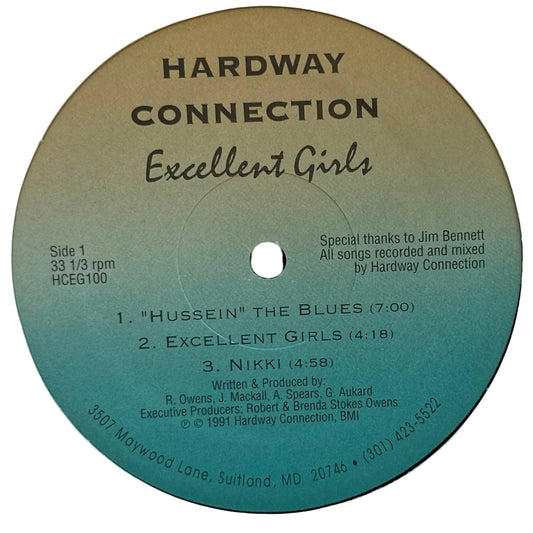 Hardway Connection ‎– Excellent Girls LP Modern Soul / R&B 1991 MD