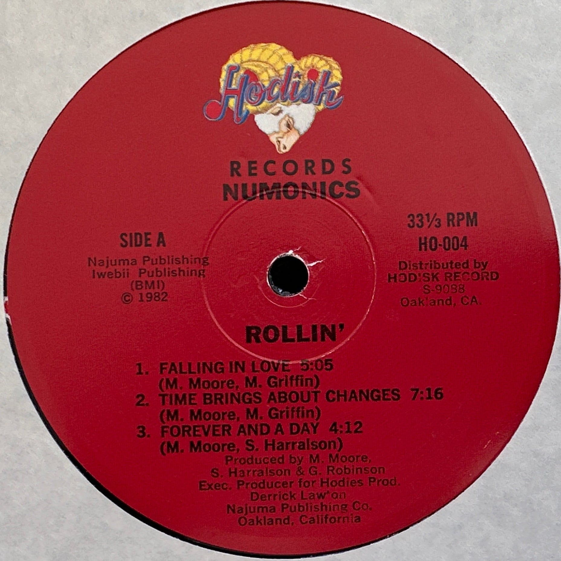 Numonics ‎– Rollin' LP Soul Funk 1982 Hodisk