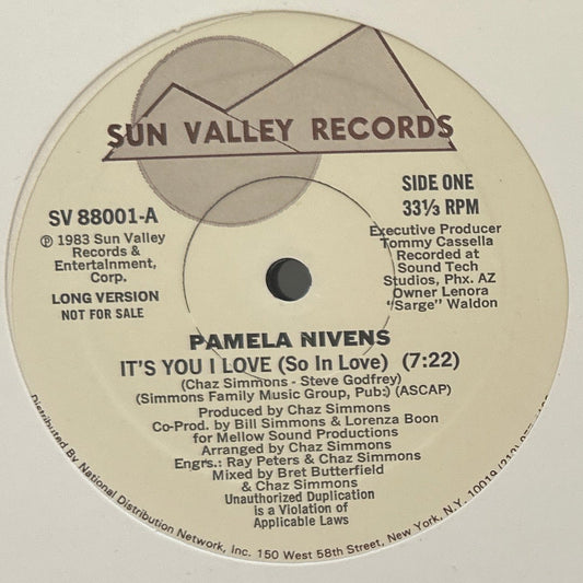 Pamela Nivens – It's You I Love (So In Love) 12" Disco Funk 1983