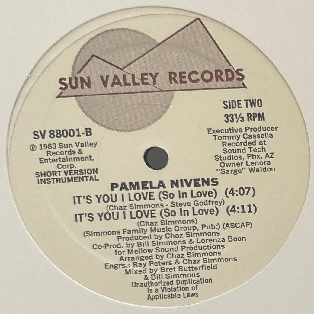 Pamela Nivens – It's You I Love (So In Love) 12" Disco Funk 1983