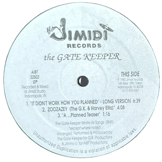 The Gate Keeper – It Didn't Work How You Planned 12" Modern Soul / Swing R&B 1990 Indie
