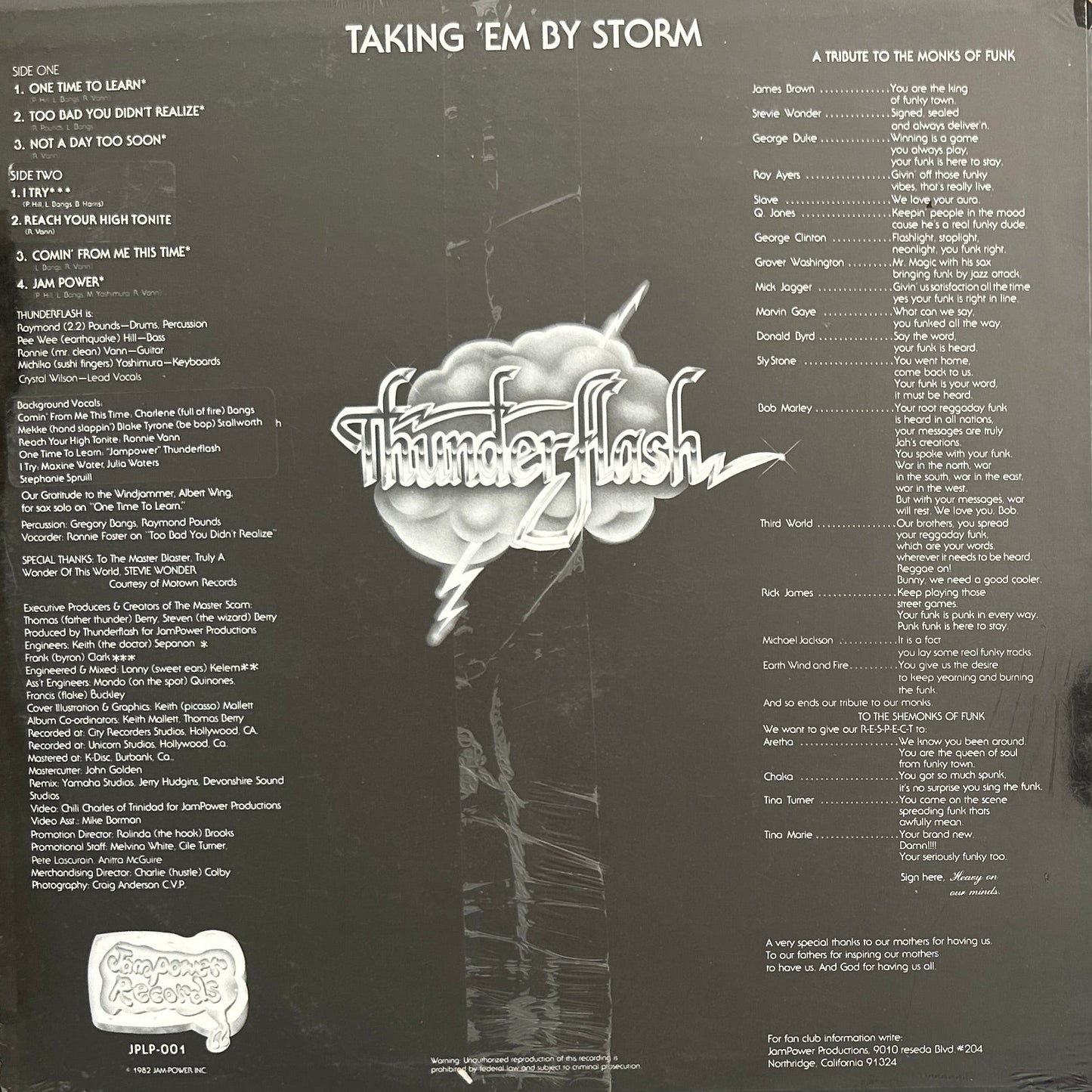 Thunderflash – Taking 'Em By Storm LP Disco Funk 1982