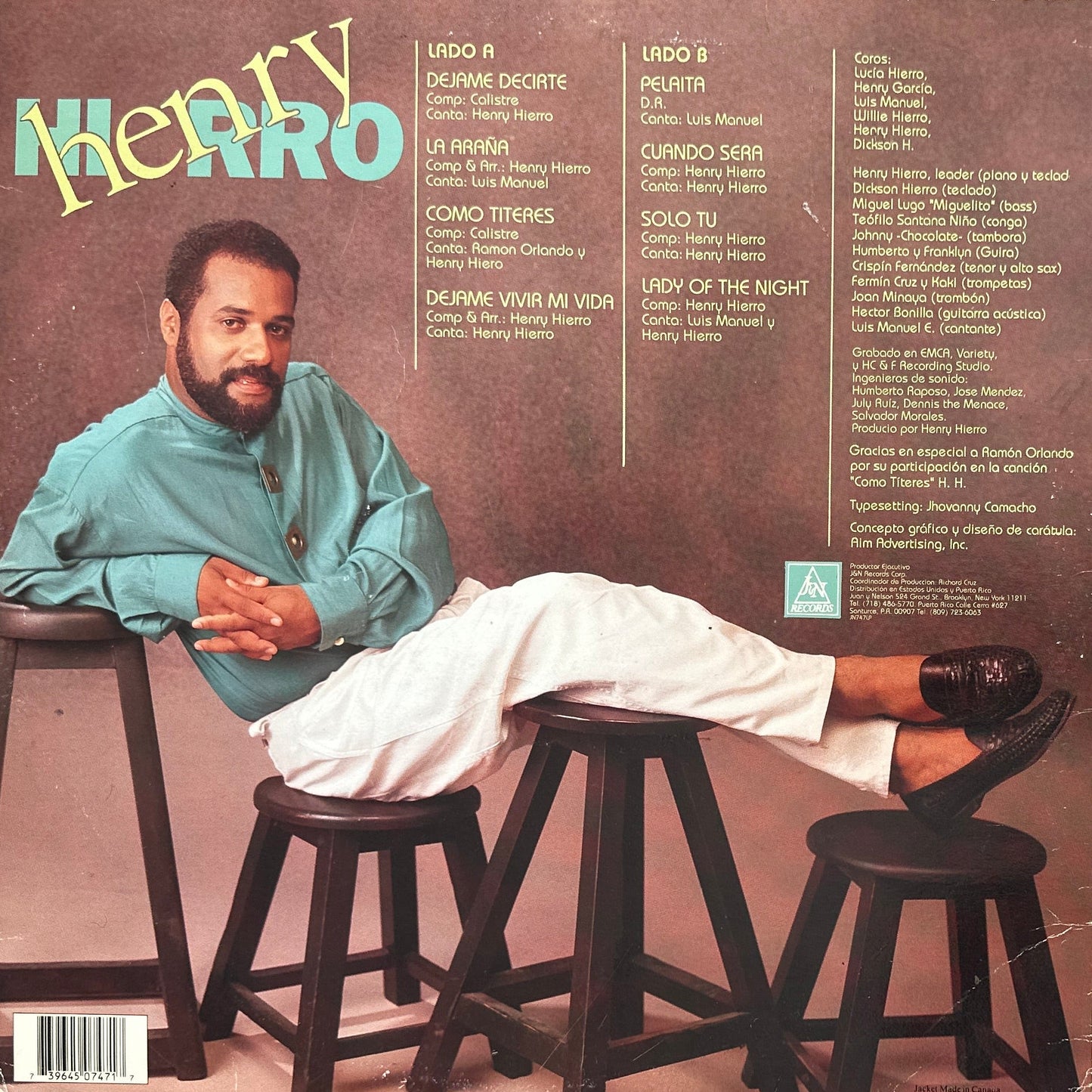 Henry Hierro - S/t - LP Latin / Modern Soul  80's