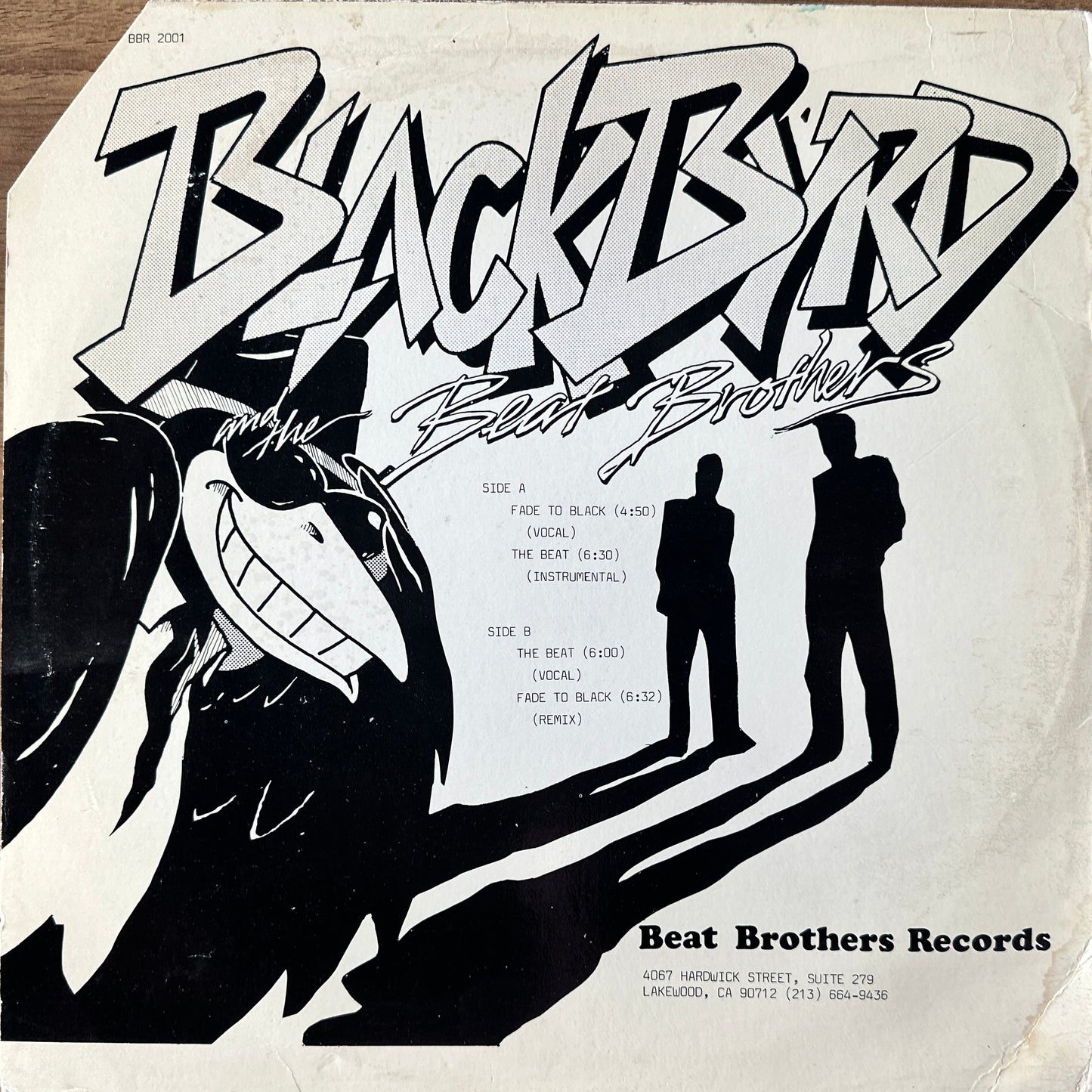Blackbyrd And The Beat Bros ‎– Fade To Black / The Beat 12" Electro Boogie / Disco Funk 1985