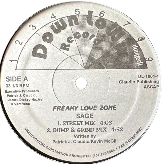Sage – Freaky Love Zone 12" R&B Swing / Neo Soul 90's