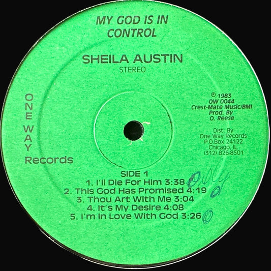 Shiela Austin – My God Is In Control LP Gospel / Modern Soul 1983 One Way