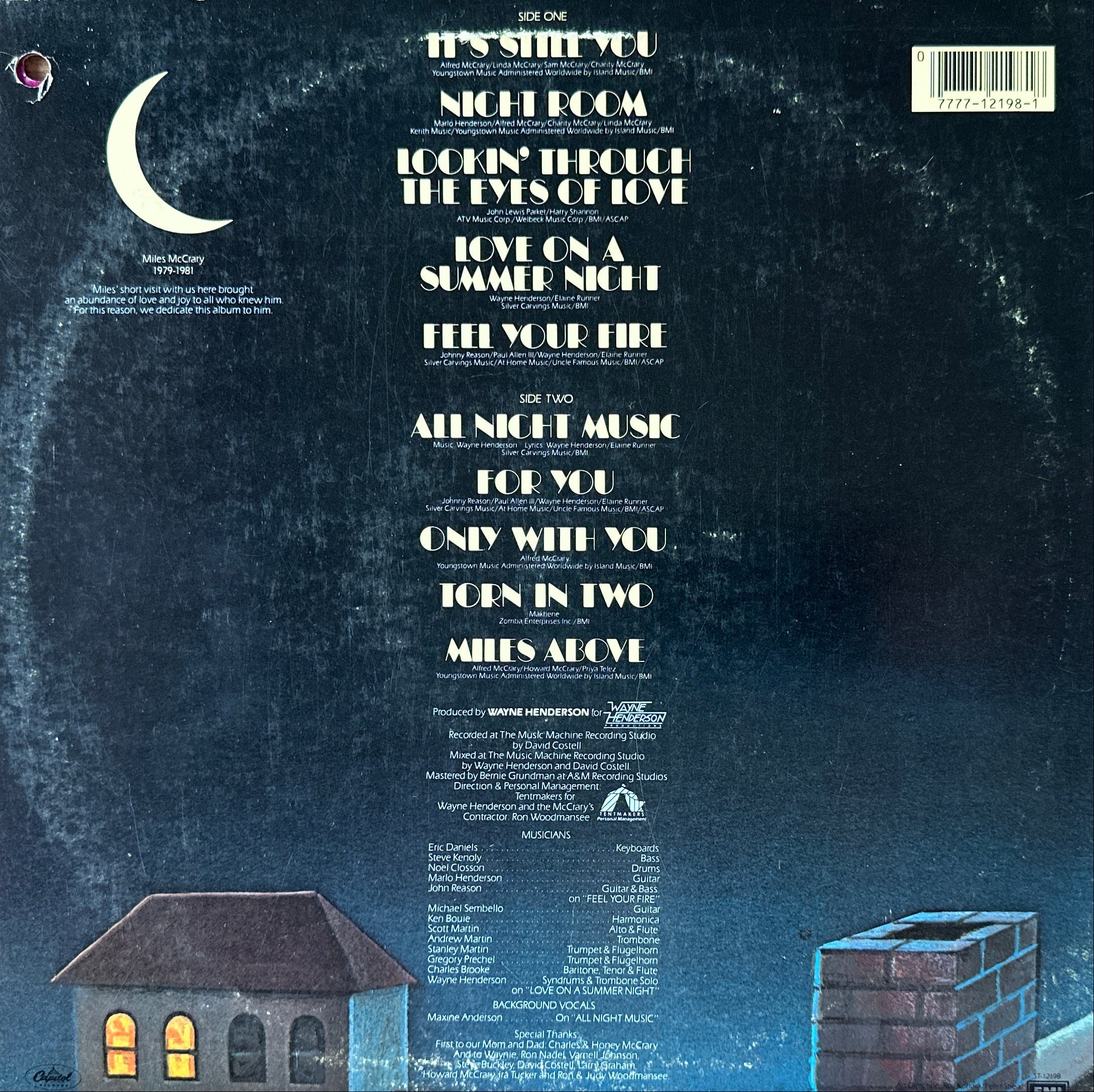 The McCrarys – All Night Music LP Disco Funk / Mellow Grooves 1982