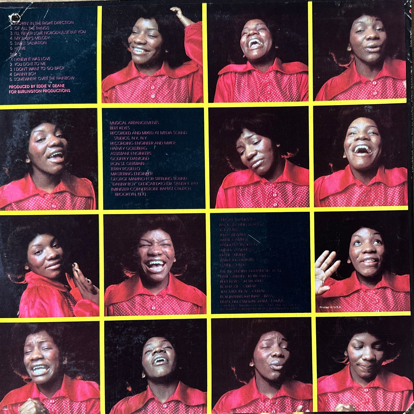 Stephanie Mills – Movin' In The Right Direction LP Soul Funk / Mellow Grooves 1975