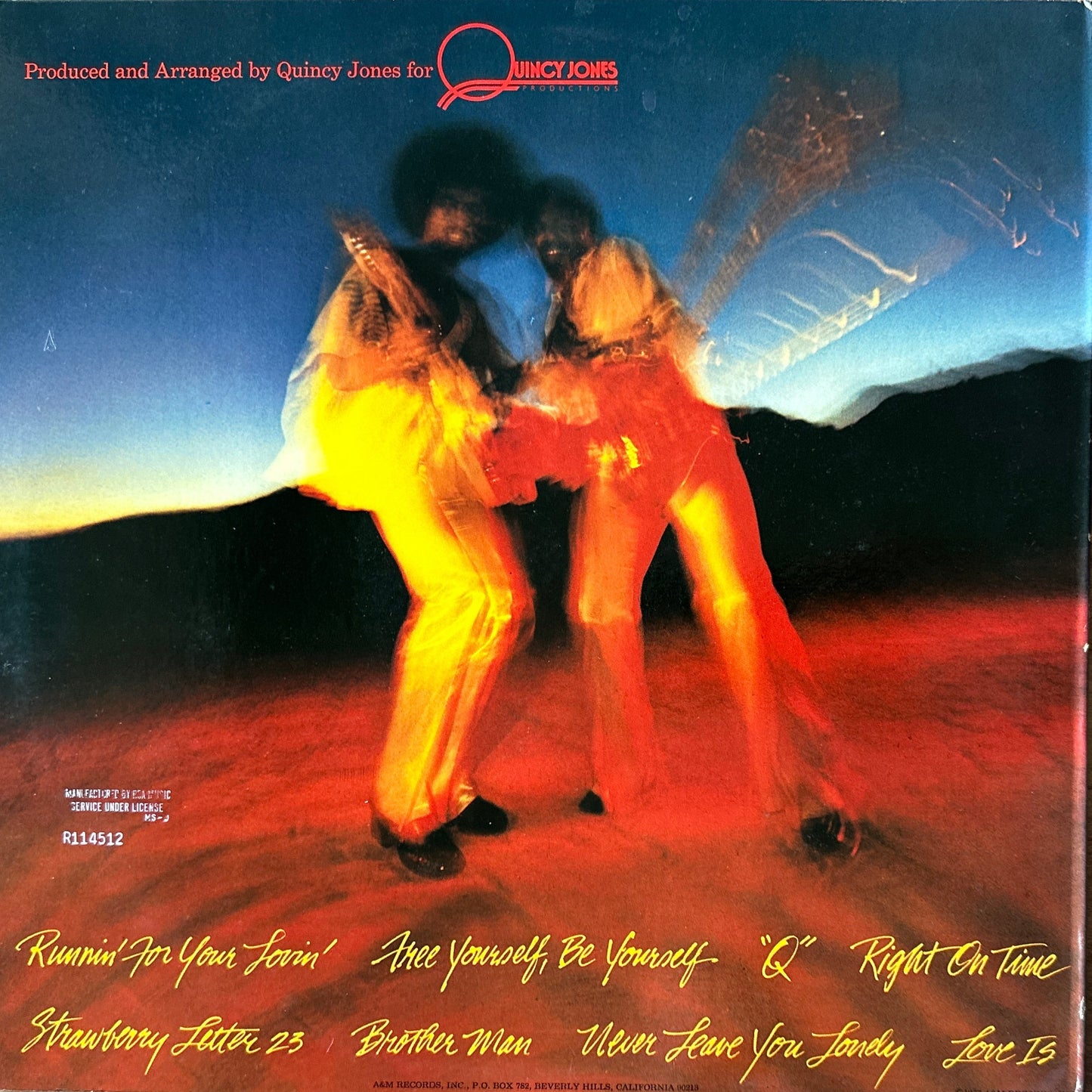 The Brothers Johnson – Right On Time LP Soul Funk / Mellow Grooves 1977