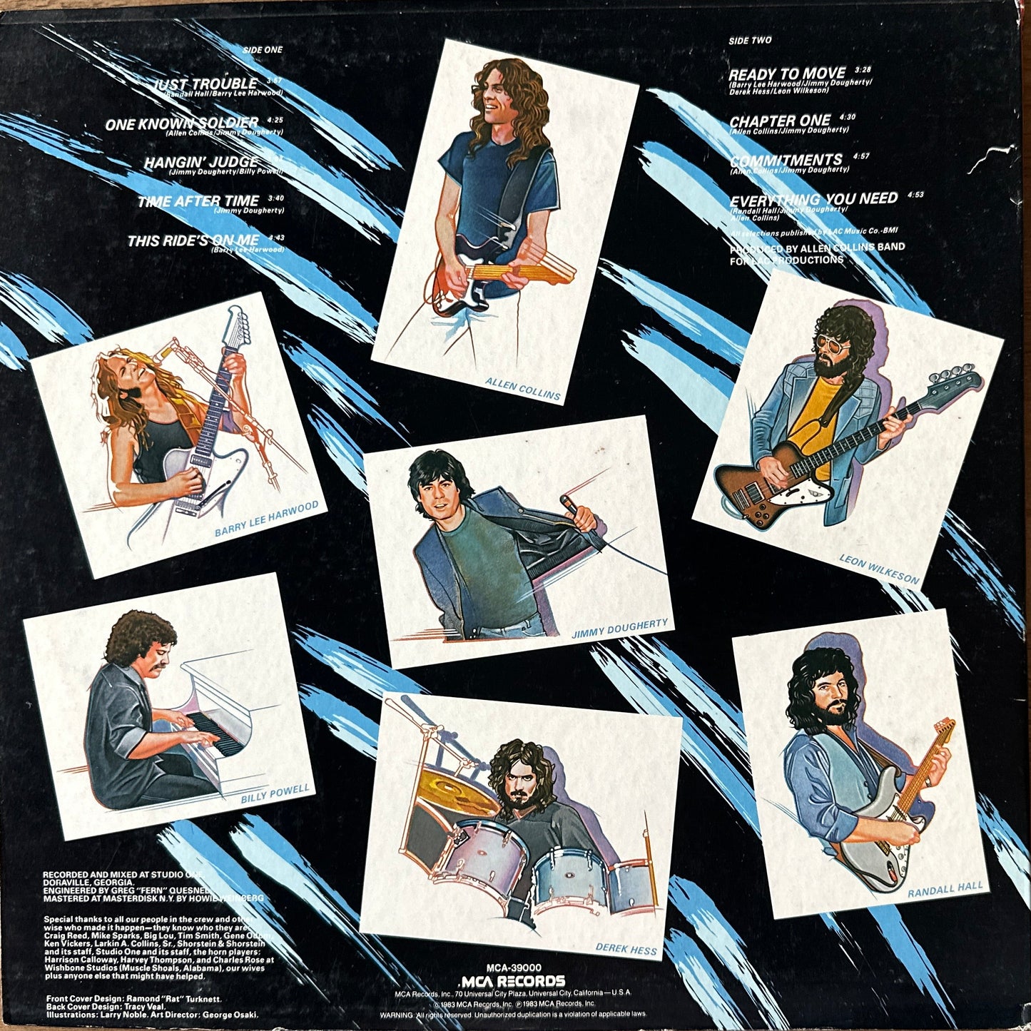 Allen Collins Band ‎– Here, There And Back LP Rock 1983