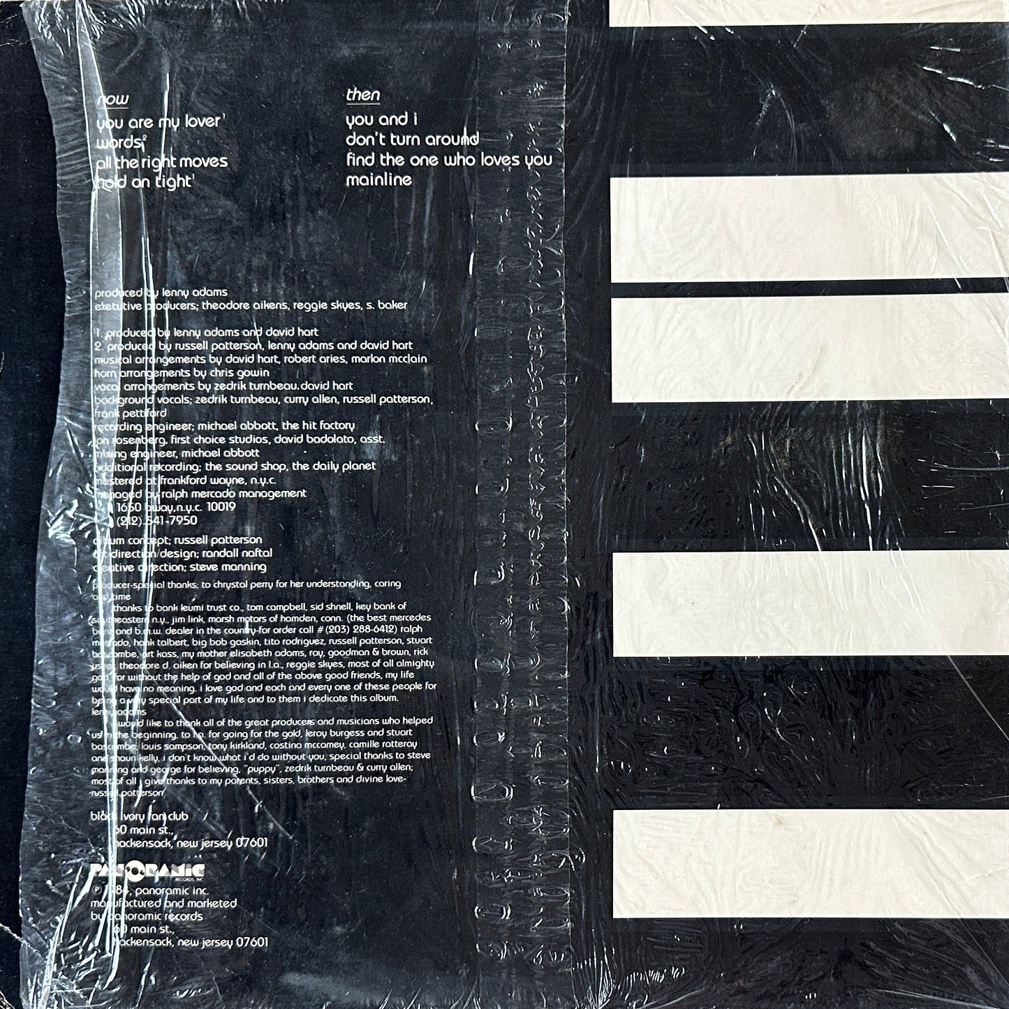 Black Ivory ‎– Then And Now LP Soul Funk / Mellow Grooves 1984