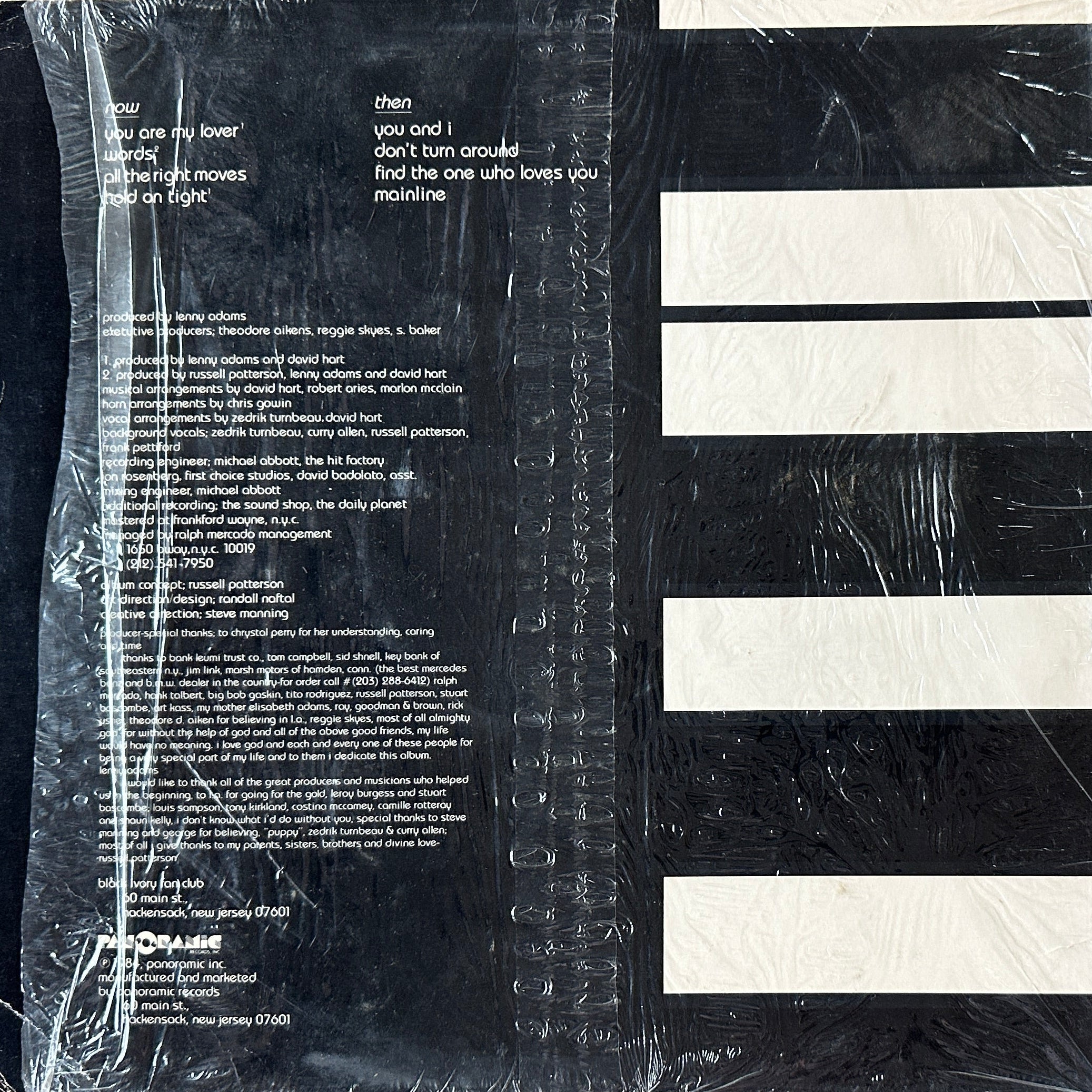 Black Ivory ‎– Then And Now LP Soul Funk / Mellow Grooves 1984