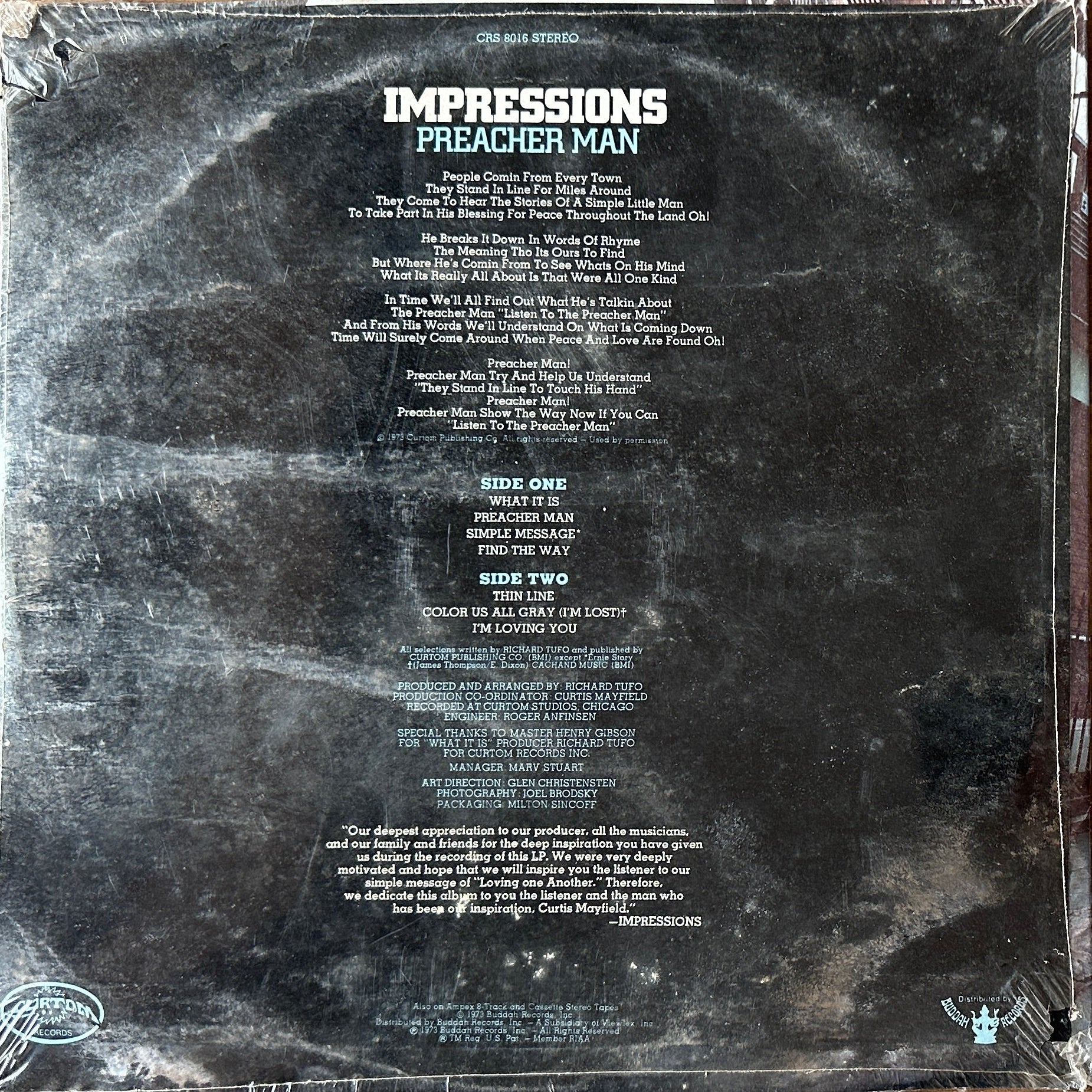 Impressions ‎– Preacher Man LP Soul Funk / Mellow Grooves 1973