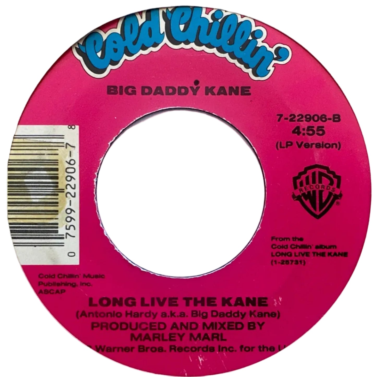 Big Daddy Kane – Rap Summary (Lean On Me) 7" Hip Hop / Rap 1989