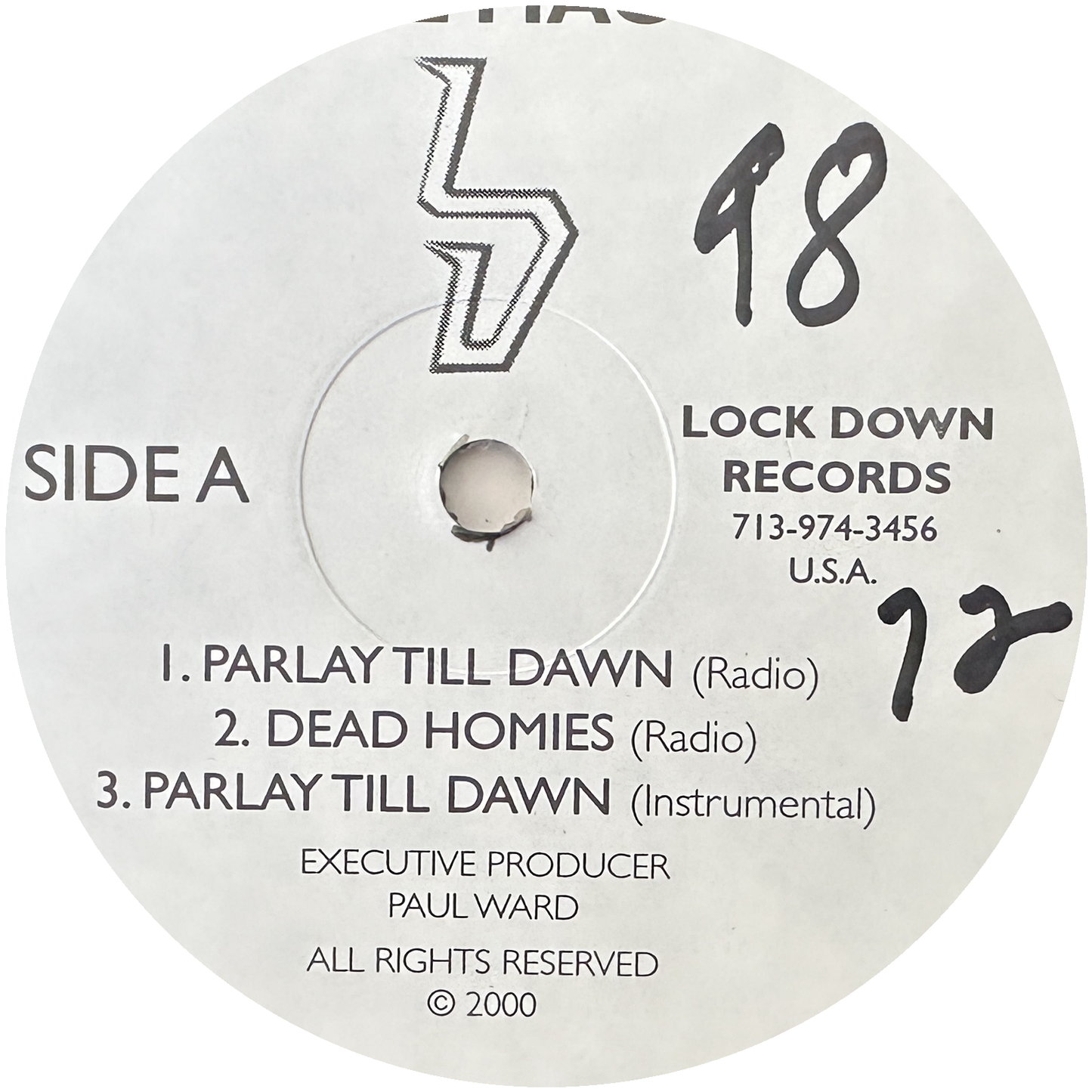 Lil Mac – Parlay Till Dawn / Dead Homies 12" Hip Hop / Rap 2000 Lockdown Records
