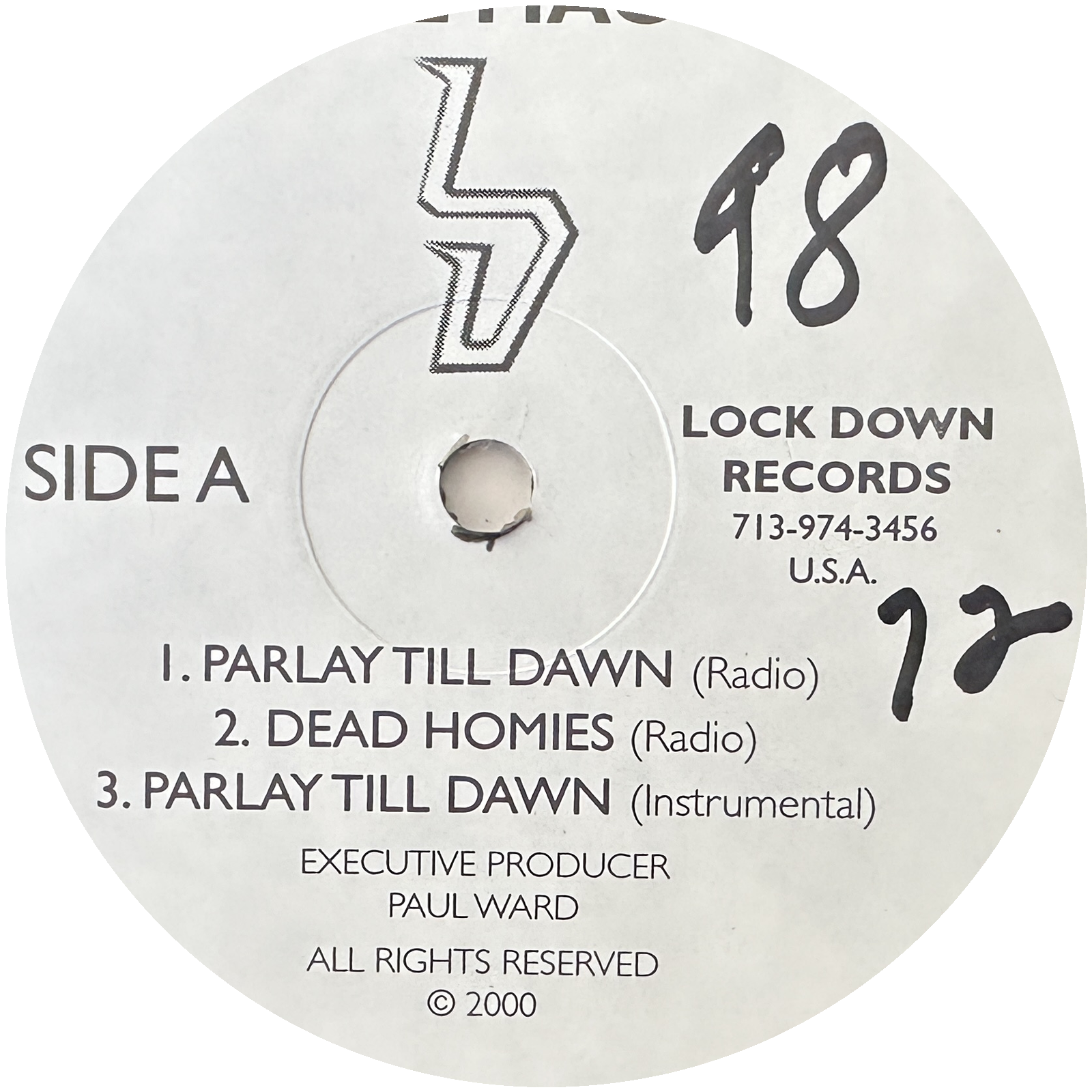 Lil Mac – Parlay Till Dawn / Dead Homies 12" Hip Hop / Rap 2000 Lockdown Records