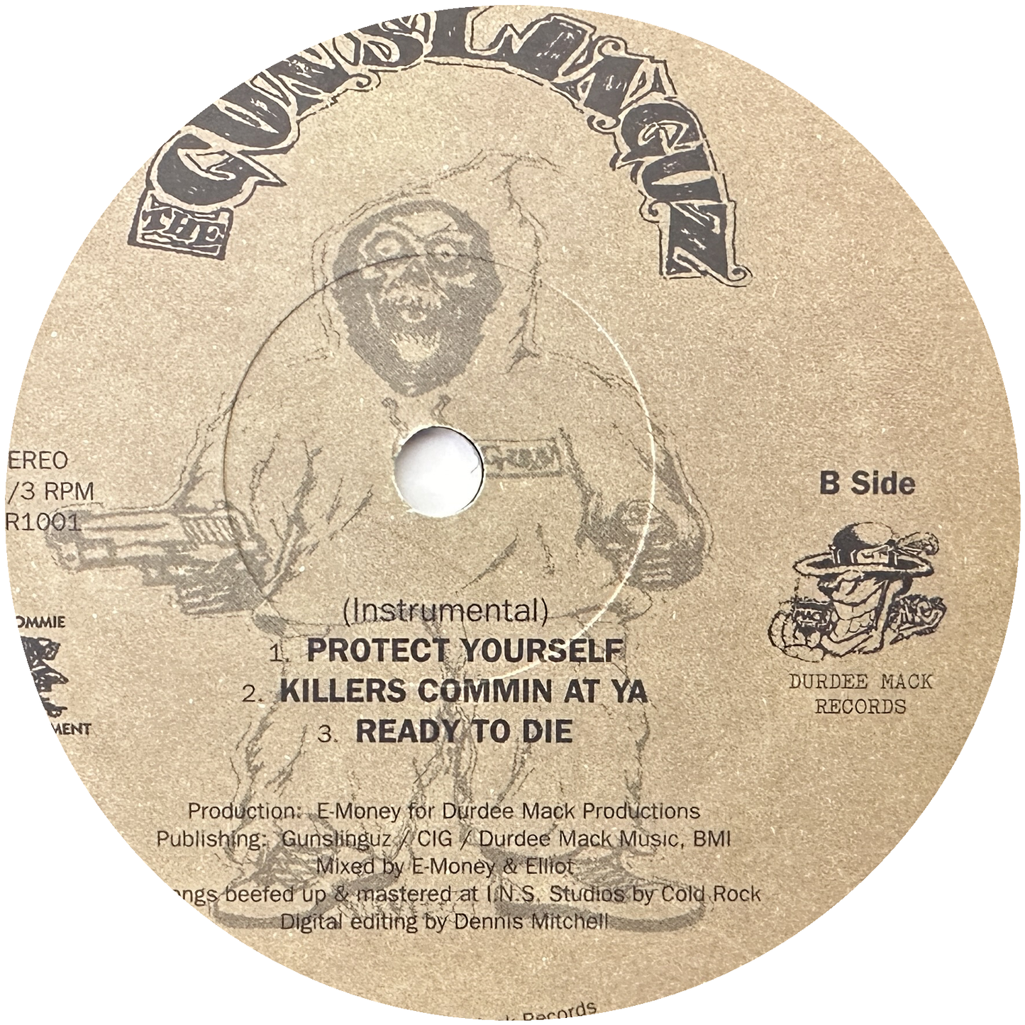 The Gunslinguz ‎– Protect Yourself / Killers Commin At Ya / Ready To Die 12"