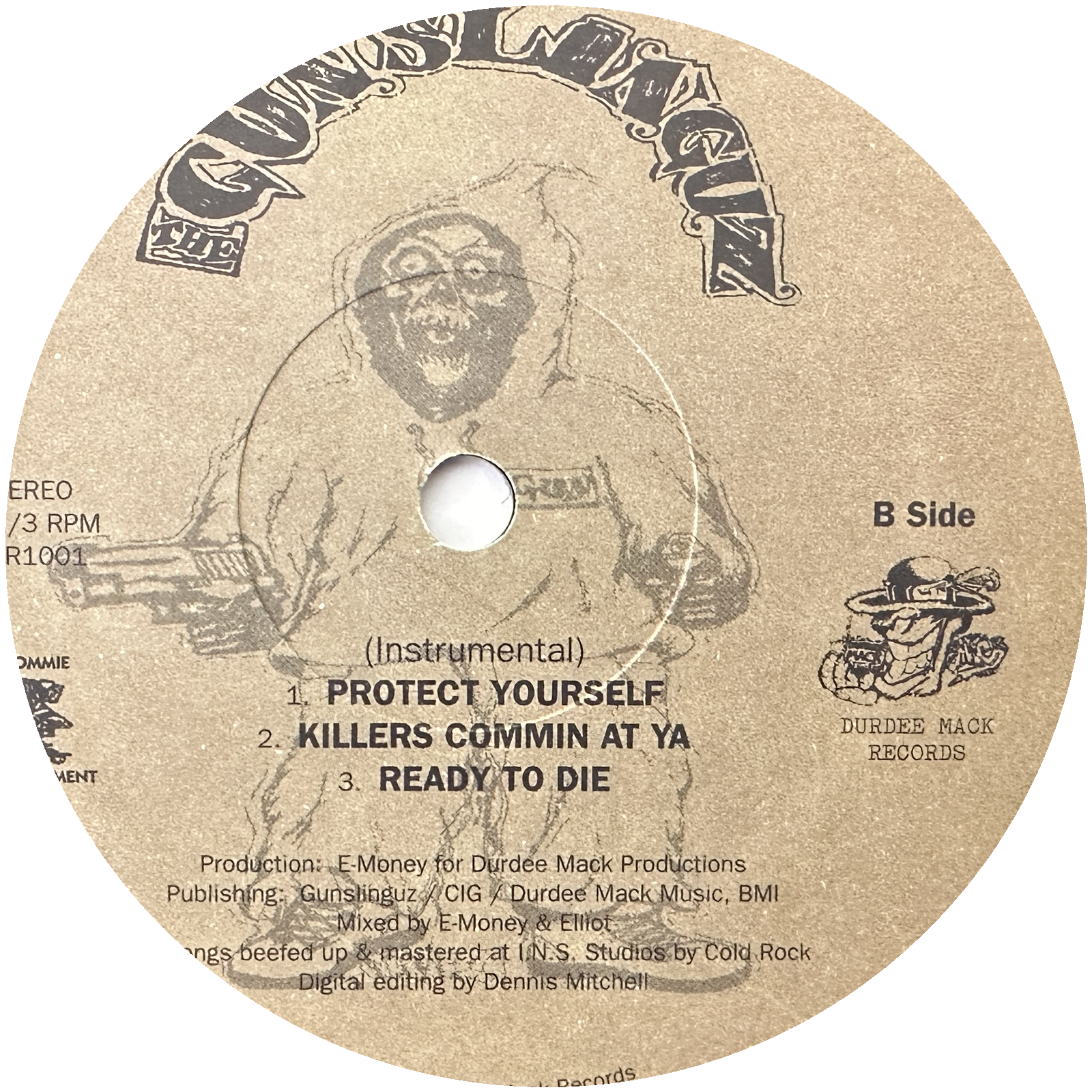 The Gunslinguz ‎– Protect Yourself / Killers Commin At Ya / Ready To Die 12" Indie / Random Rap