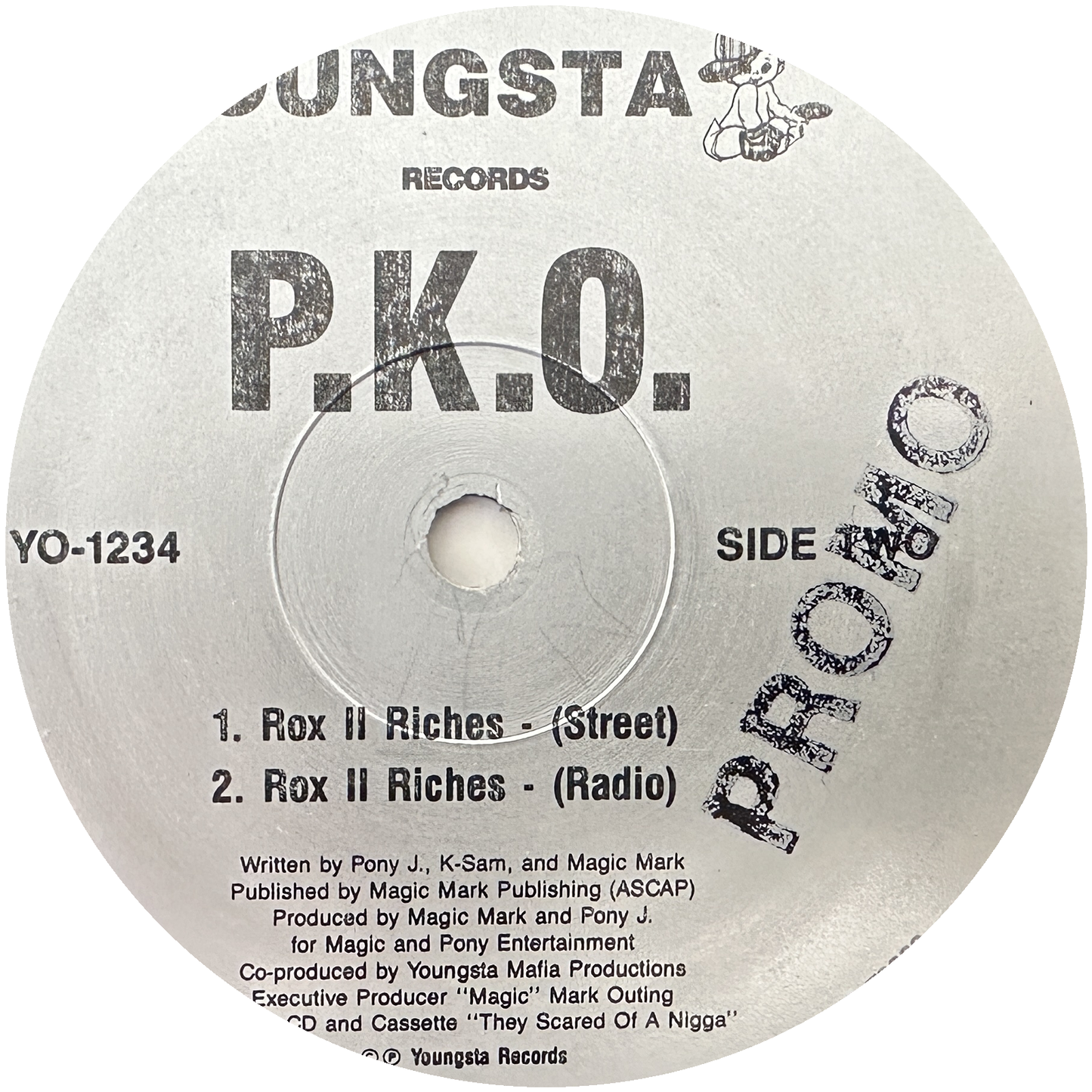 P.K.O. – Who's A Gangsta? / Rox II Riches 12" Hip Hop / Rap 1992 Youngsta Records