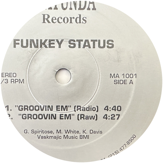 Funkey Status ‎– "Groovin Em" 12" Hip Hop / Indie Rap Matunda Records