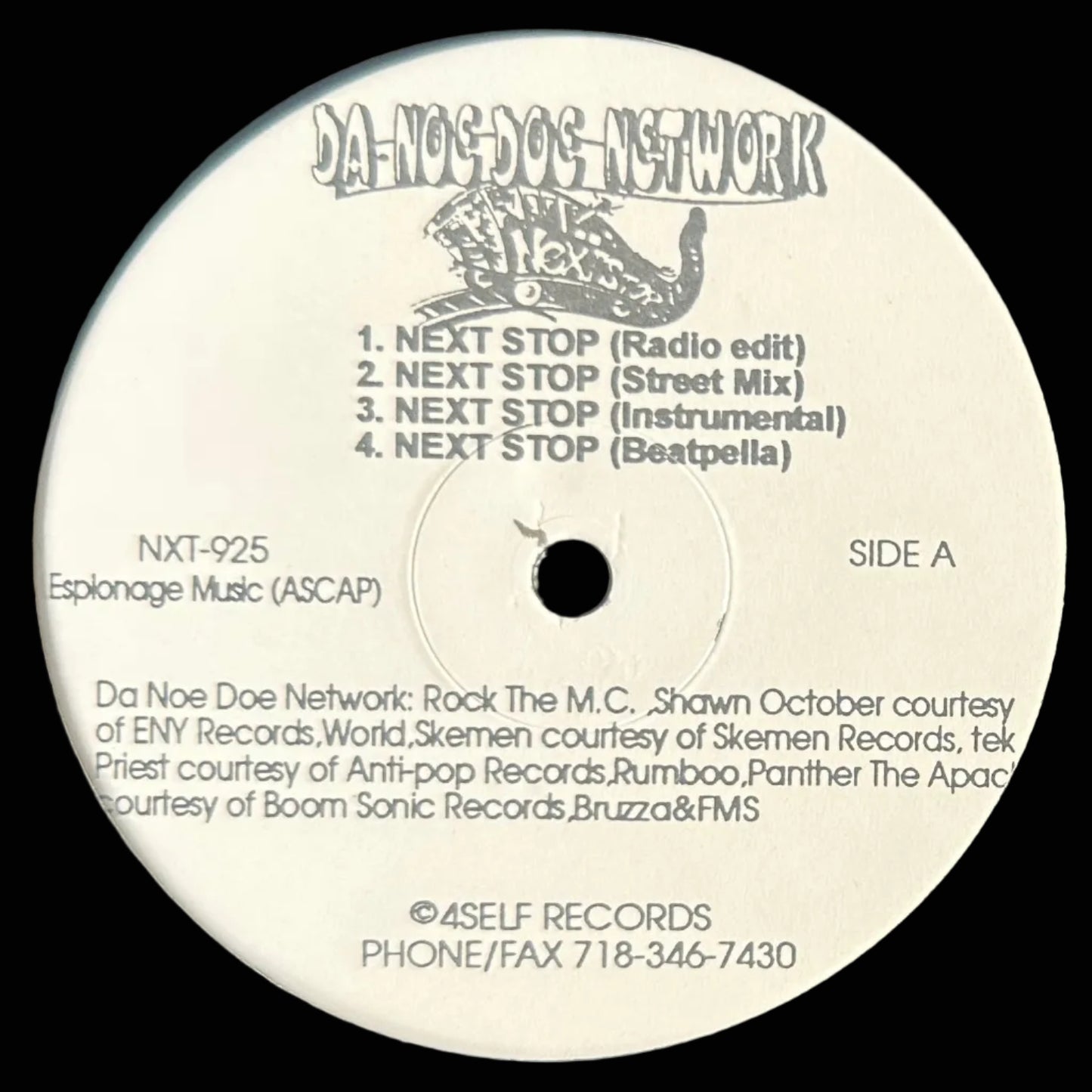 Da Noe Doe Network ‎– Next Stop / Take A Journey 12" Indie Rap / Boom Bap 1996