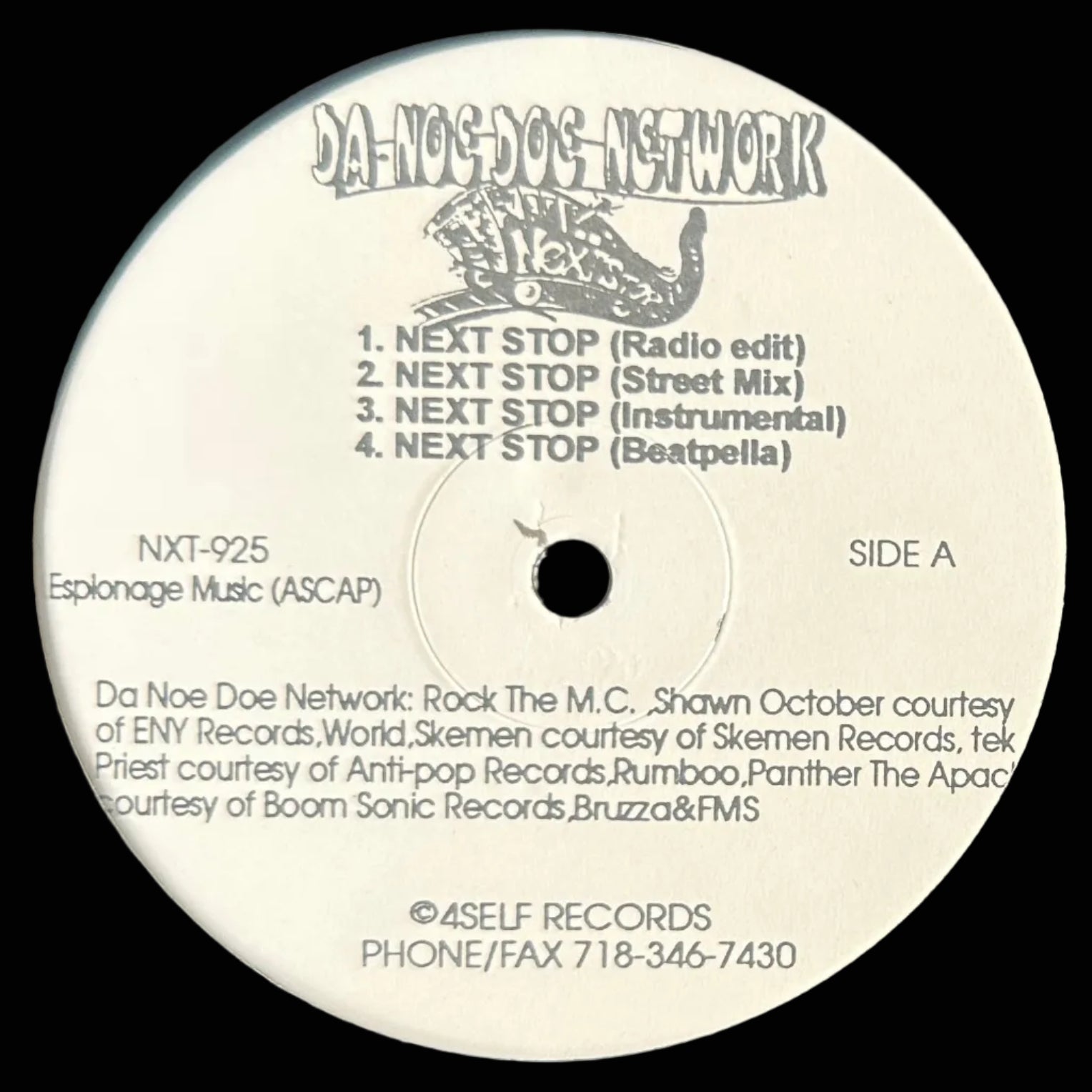 Da Noe Doe Network ‎– Next Stop / Take A Journey 12" Indie Rap / Boom Bap 1996