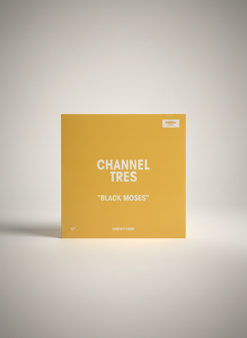 Channel Tres - Black Moses - LP Yellow & White Colored Godmode