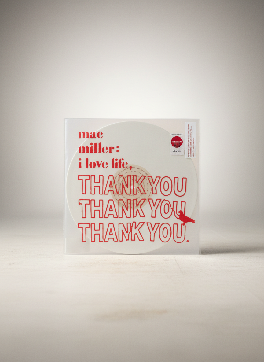 Mac Miller - I Love Life , Thank you - LP Limited Edition White Vinyl Target Hip Hop / Rap Rostrum