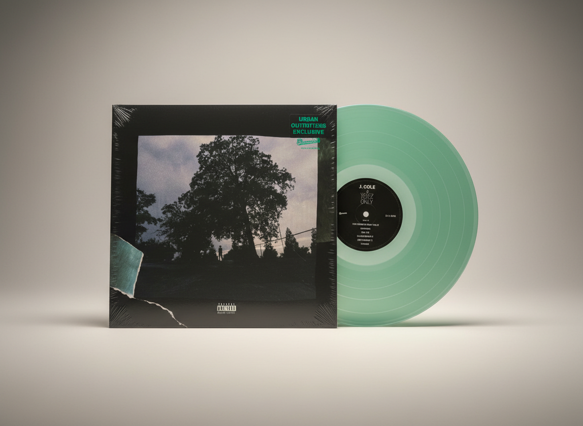 J. Cole – 4 Your Eyez Only - LP Limited Edition Vinyl Coke Bottle Clear Colored UO Urban Outfitters