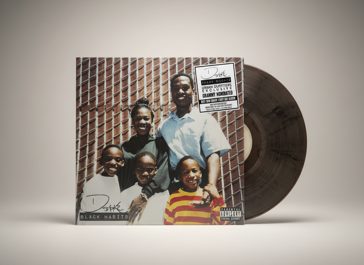 D Smoke ‎– Black Habits - 2XLP Vinyl Hip Hop / Rap Smoke Colored UO Urban Outfitters