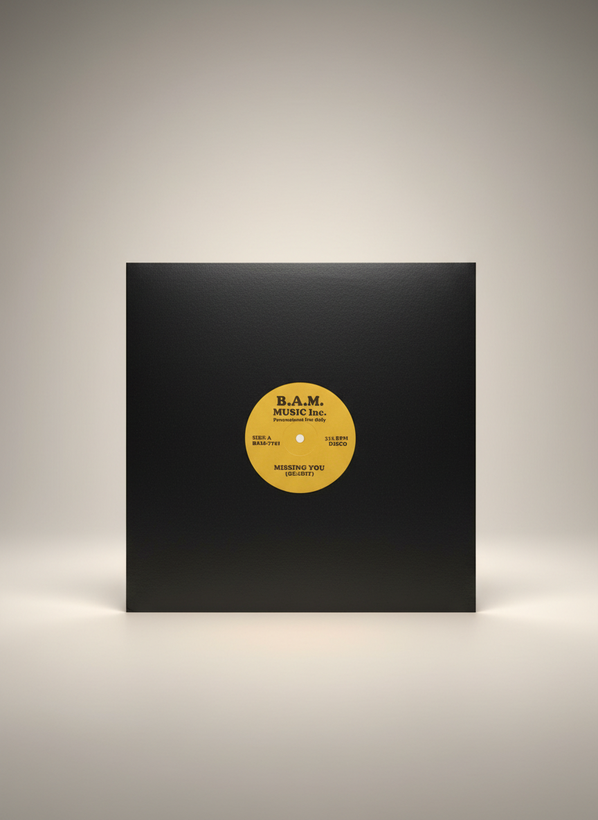 Various ‎– Missing You / Busy Man 12" Afro Funk  B.A.M. Music Inc Limited Edition 2016