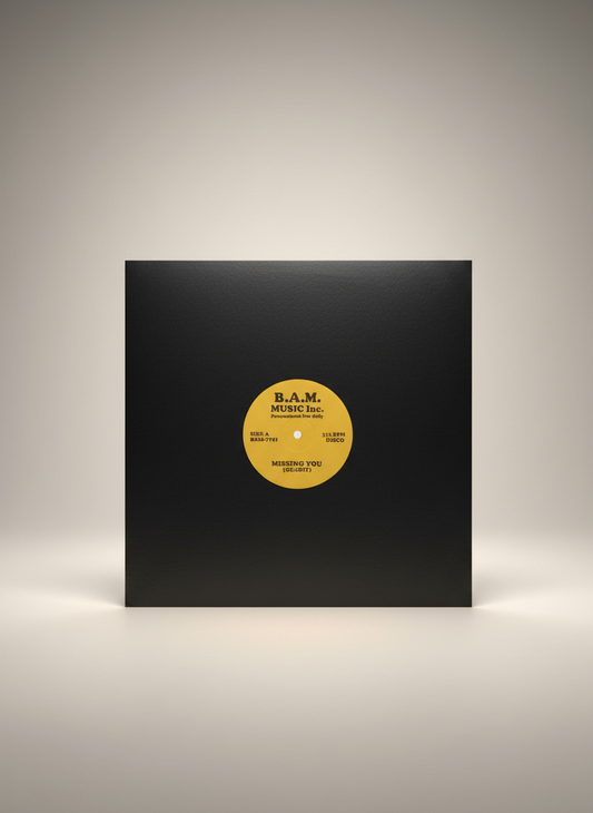 Various ‎– Missing You / Busy Man 12" Afro Funk  B.A.M. Music Inc Limited Edition 2016