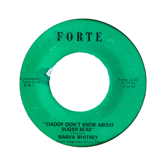 Marva Whitney – Daddy Don't Know About Sugar Bear / We Need More (But Somebody Gotta Sacrifice) 7" Soul Funk Forte 60's