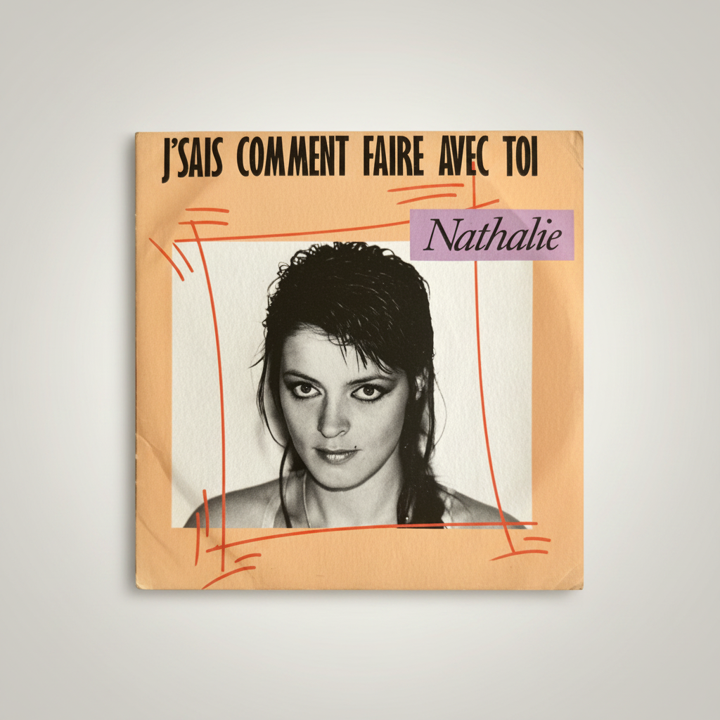 Nathalie ‎– J'sais Comment Faire Avec Toi 7" French Synth Pop / Funk 1988