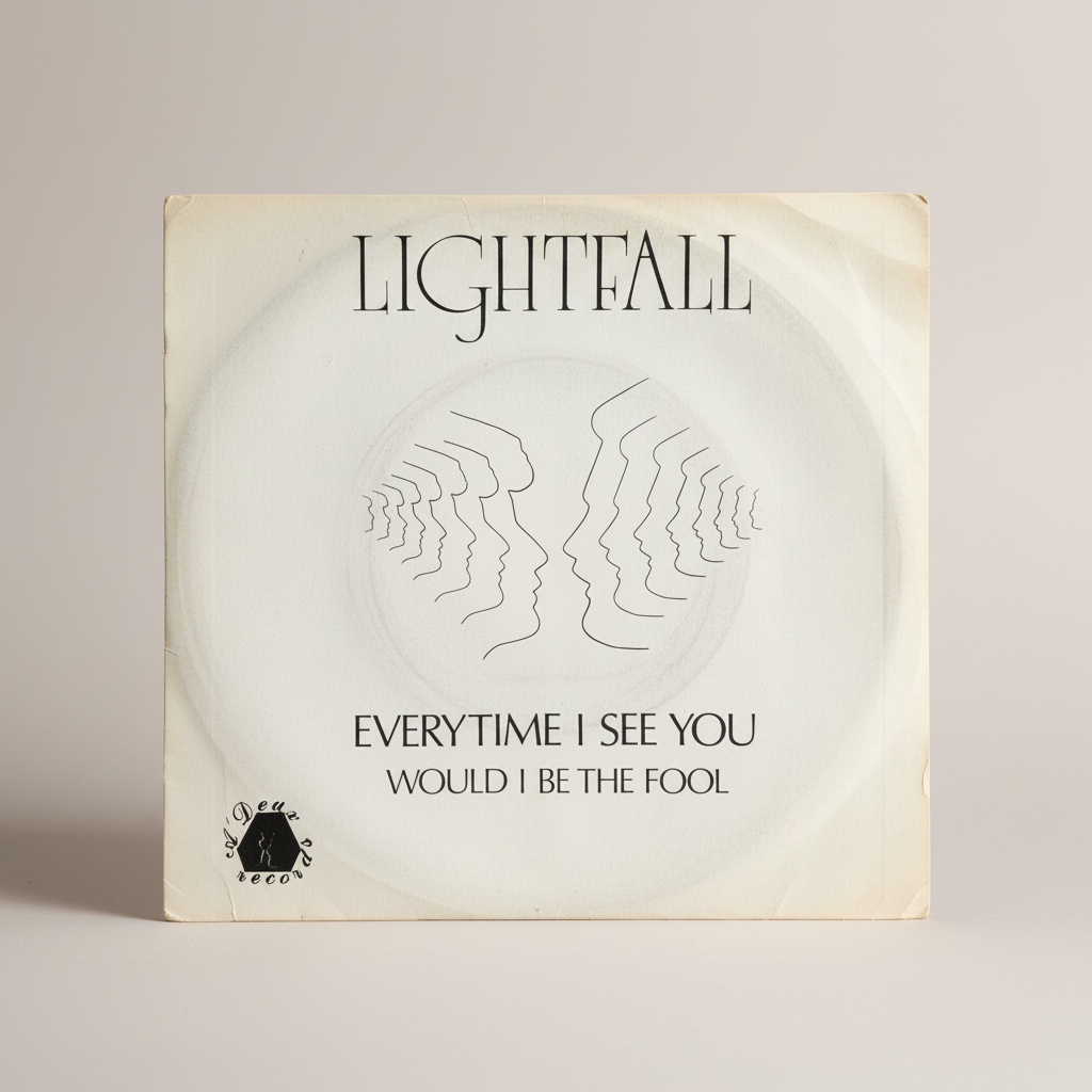 Lightfall ‎– Everytime I See You / Would I Be The Fool - 7" A.O.R Funk Soul 1983 A Deux Rec