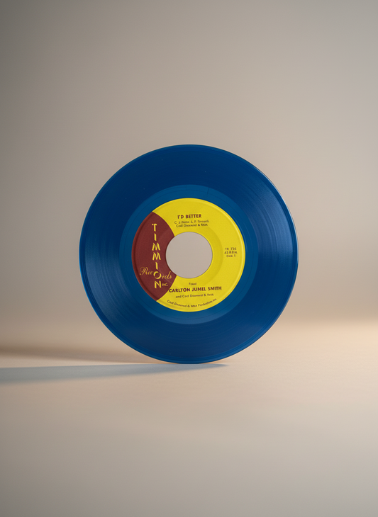 Carlton Jumel Smith With Cold Diamond & Mink – I’d Better 7" Soul Funk Colored Vinyl Timmion  2019