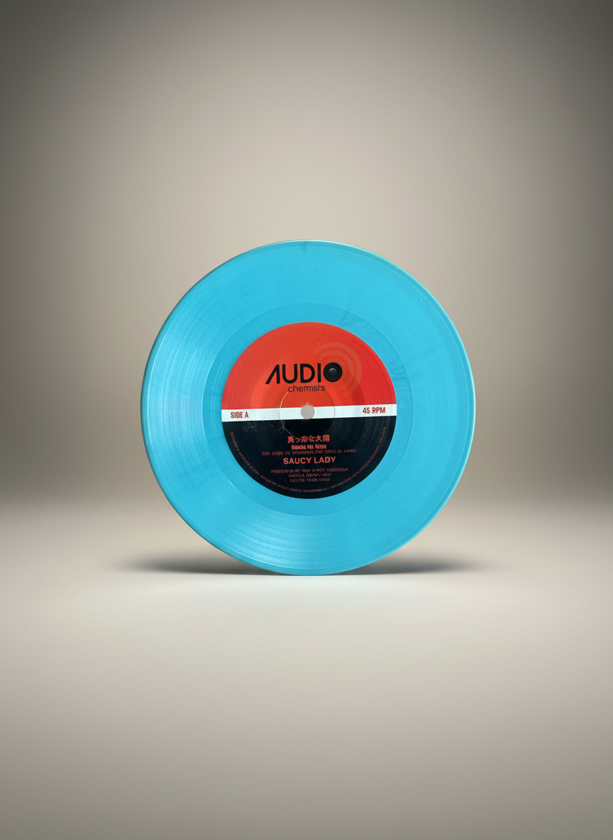 Saucy Lady – 真っ赤な太陽 = Makka Na Taiyo 7" Colored Vinyl City Pop / Boogie / Synths Audio Chemists